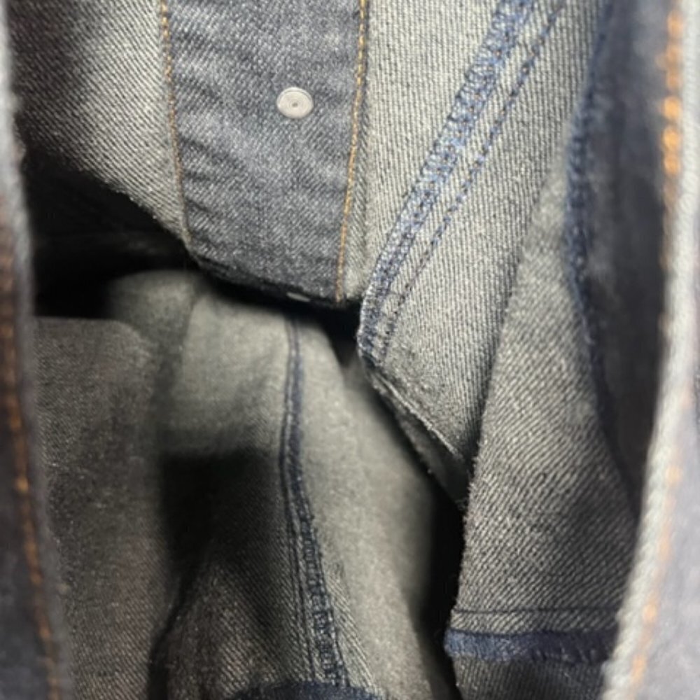 Roomates Womens Dark Wash Jean Denim Moto Studded Button Down Jacket  Size 1X - Picture 8 of 9